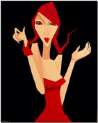 LADY&nbsp;von Anil Kohli - Acryl auf Leinwand 80x100cm